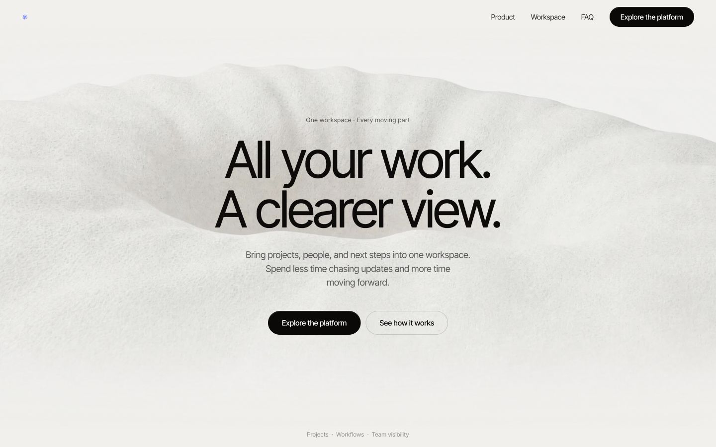 Operations platform — A SaaS concept for projects, workflows, and team visibility.